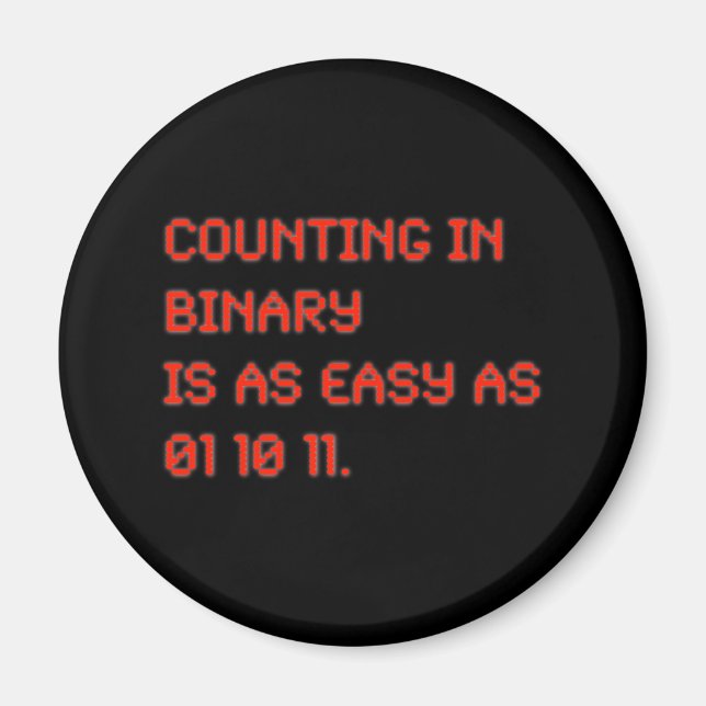 Imã Contagem em Binário (Frente)