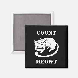 Imã Contagem Meowt Gatinho Engraçado Cat Pun