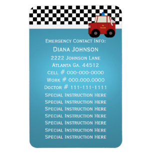 Ímã Contato da emergência do carro de bombeiros