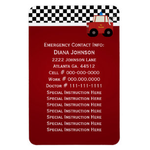 Ímã Contato da emergência do carro de bombeiros