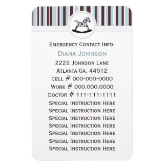 Ímã Contato de Emergência: Magneta Premium de Cavalo F