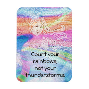 Ímã Conte seus arcos-íris, não seus temporais