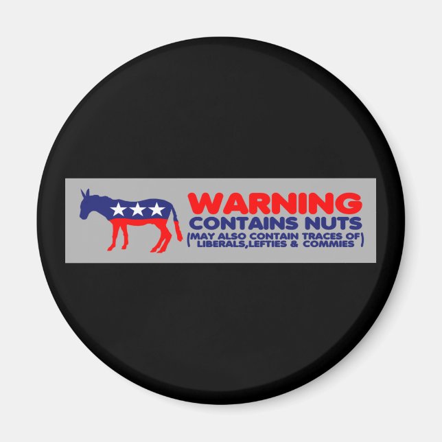 Imã Contém loucos anti-liberais (Frente)