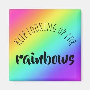 Imã Continue procurando o Rainbows Magnet