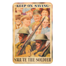 Ímã Continue Salvando. Retirada do poster de guerra br