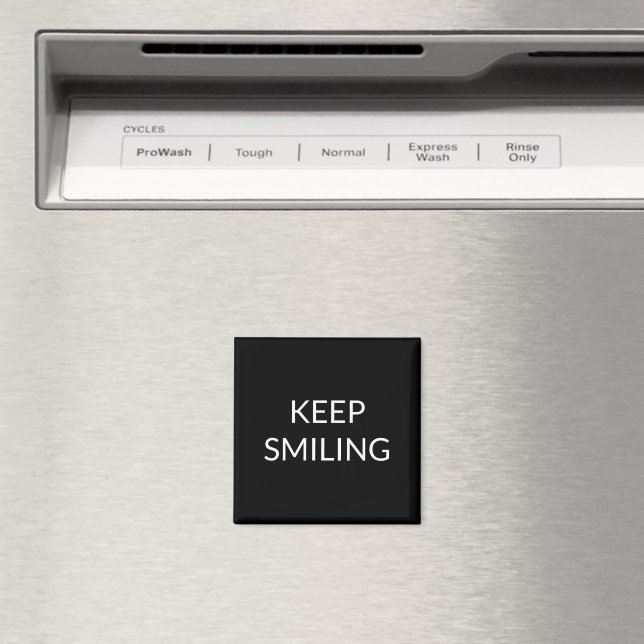 Imã Continue Sorriso, ímã preto branco (In Situ (Dishwasher))