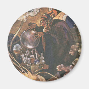 Imã Conto de Fadas Vintage, Aladim e a Lâmpada Mágica