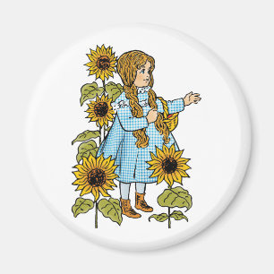 Imã Conto de Fadas Vintage do Mágico de Oz Dorothy Gir