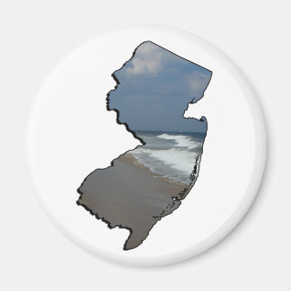 Imã Contorno do Estado de Shore de Nova Jersey