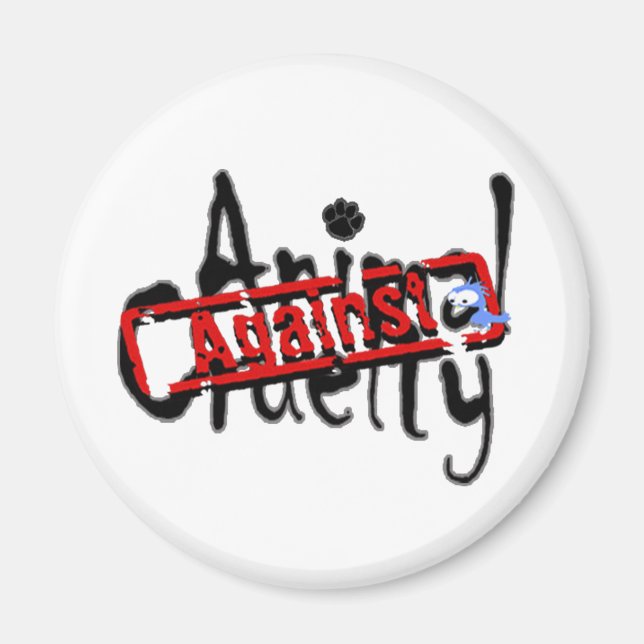 Imã Contra o Magnete de Crueldade Animal (Frente)