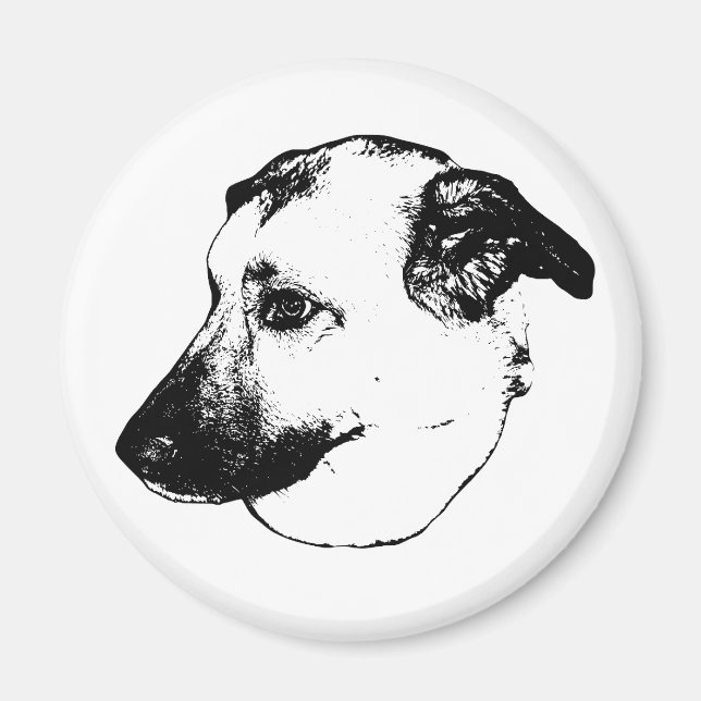 Imã Contraste Limpo, Ímã de Cachorro (Frente)