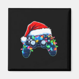 Imã Controlador de Video Game Chapéu de Natal do Papai