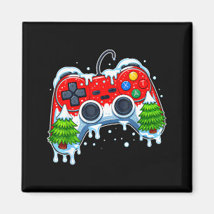 Imã Controlador de Video Game Chapéu de Natal do Papai