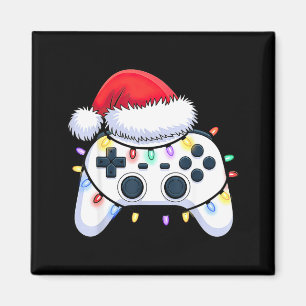 Imã Controlador de Video Game Chapéu de Natal do Papai