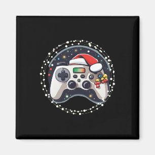Imã Controlador de Video Game Chapéu de Papai Noel Nat
