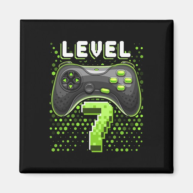 Imã Controlador de Video Game Nível 7 Aniversário de 7 (Frente)