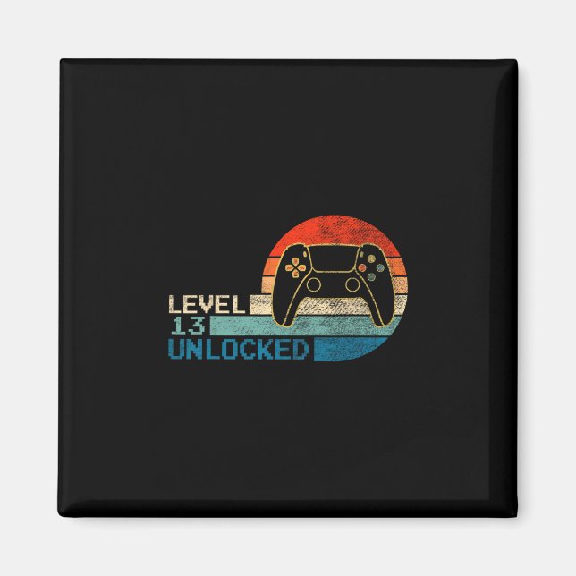 Imã Controlador de Videogame Desbloqueou o Nível 13 de (Frente)