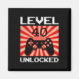 Imã Controlador Retro Gamer Nível 40 Desbloqueado Víde