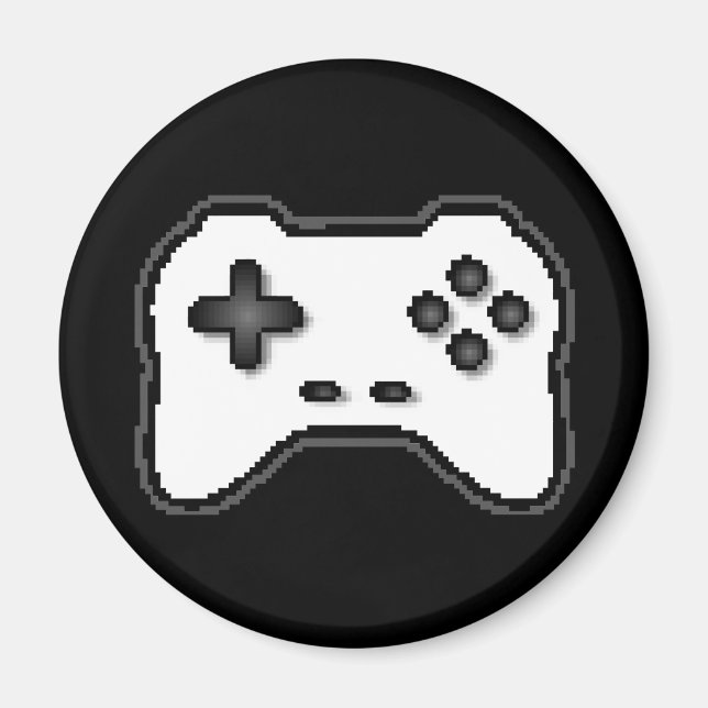 Imã Controle de Jogo Estilo de Jogo Branco Preto de 8  (Frente)