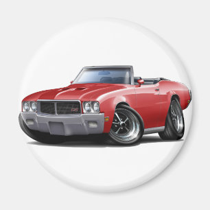 Imã Convertible 1970-72 vermelho de Buick GS