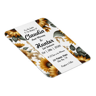 Ímã Convite à Patch de Girassol