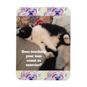 Ímã Convite de Aniversário Infantil de Gato de Tuxedo 