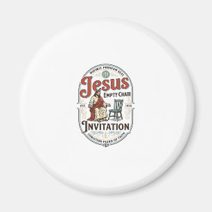 Imã Convite de Cadeira Vazia de Jesus Convite de Cadei
