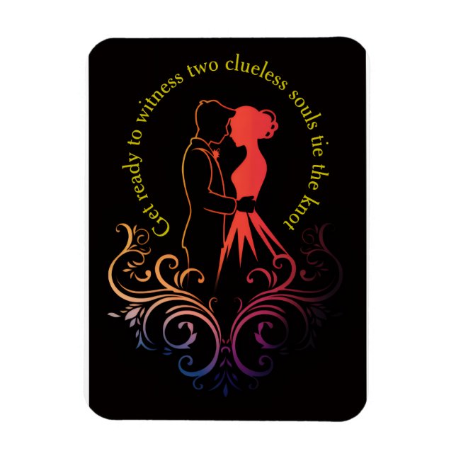 Ímã Convite De Casamento (Vertical)