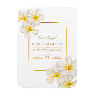 Ímã Convite de casamento para lembrar o Frangipani de