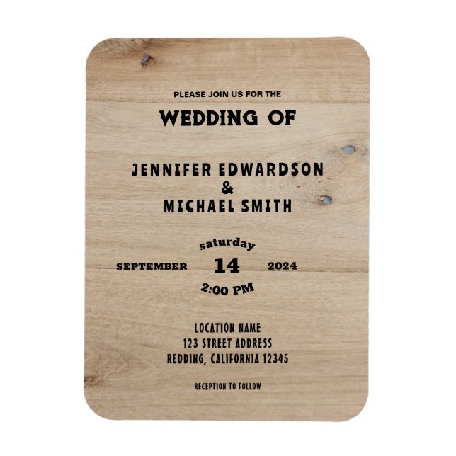 Ímã Convite de casamento para o celeiro russo (Vertical)