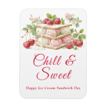 Convite para Aquarela de Dia Sanduíche do sorvete