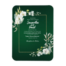 Convite para Casamento de Magnet Bloom