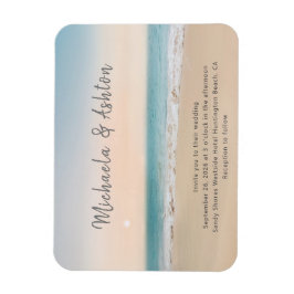 Ímã Convite Simple Sandy Beach