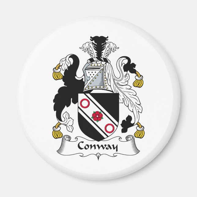 Imã Conway Family Crest (Frente)