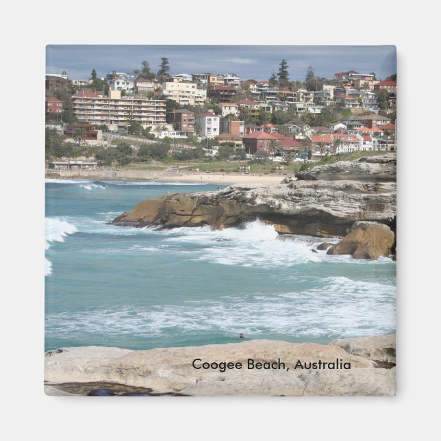 Imã Coogee Beach, Sydney, Austrália Magnet (Frente)