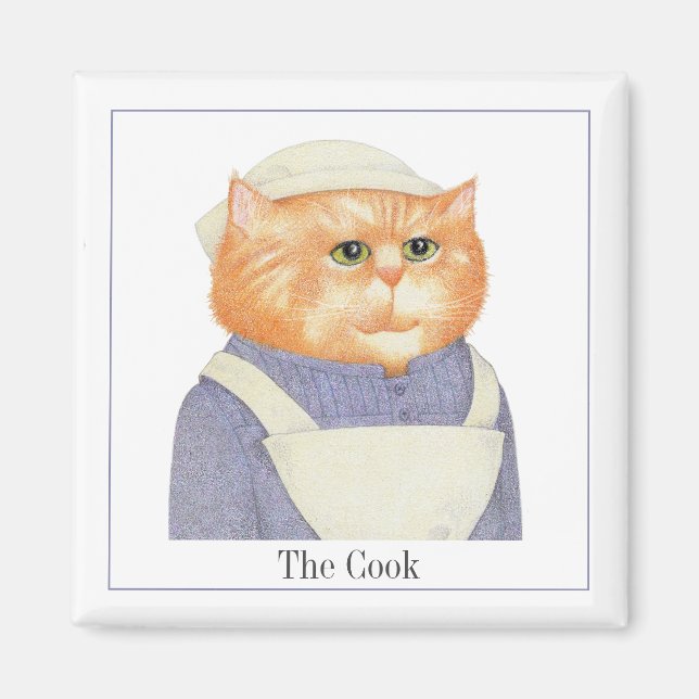 Imã COOK CAT Magnet + Texto II (Frente)