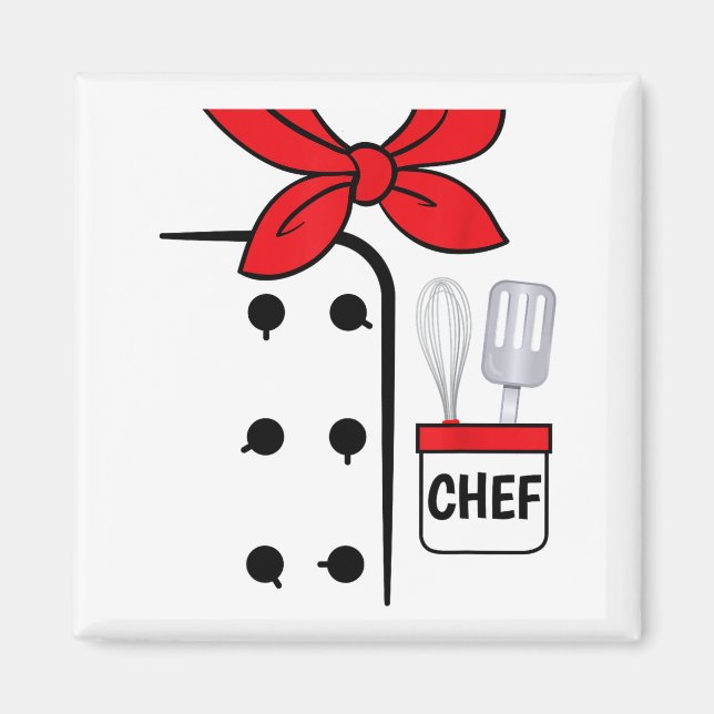 Imã Cook Chef Coat Costume Funny Halloween Shirt Kids  (Frente)