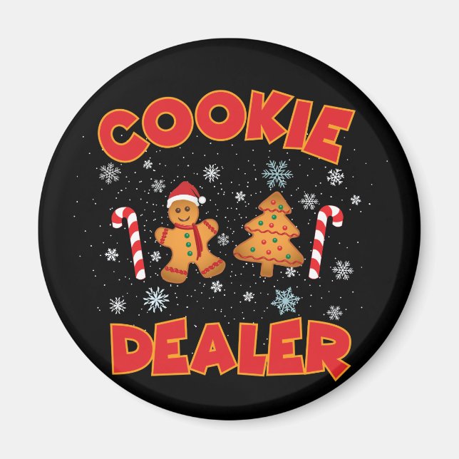 Imã Cookie Baking Crew Natal (Frente)