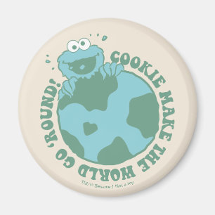 Imã Cookie Monster Cookies Fazem o Mundo Girar