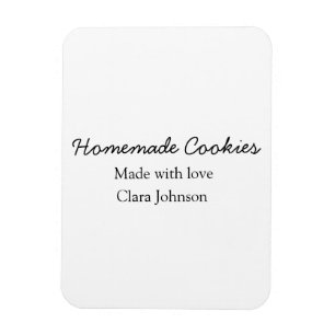 Ímã Cookiers caseiros adicione seu nome de texto jogan