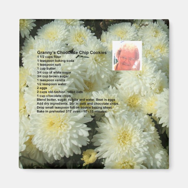 Imã Cookies de chocolate da vovó (Frente)