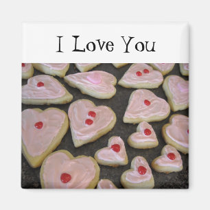 Imã Cookies de cor rosa