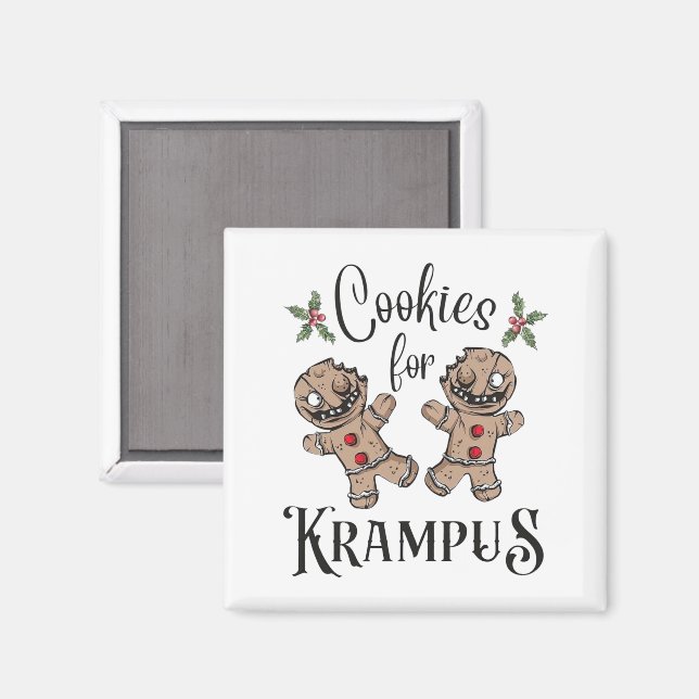 Imã Cookies para Krampus Magnet (Front/Back)