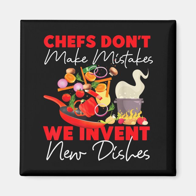 Imã Cooking Cook Kitchen Chef Chefs Don't Make Mistake (Frente)