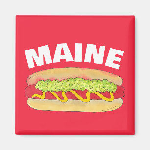 Imã Cookout de Comida Portland ME do Hotdog do Snapper