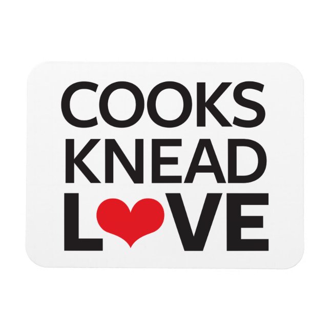 Ímã Cooks Knead Love (Horizontal)