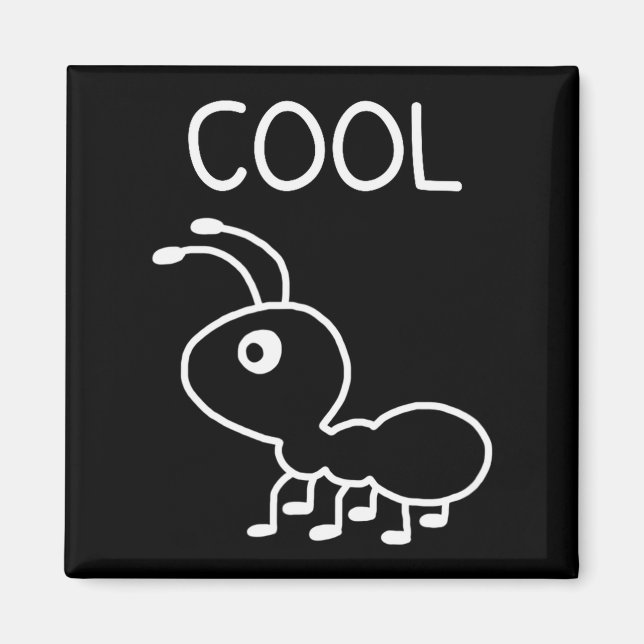 Imã Cool Ant, Puns, Funny, Jokes, Sarcastic  (Frente)