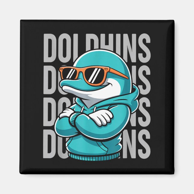 Imã Cool Dolphin Gift For Men Women Boys Girls Kids  (Frente)