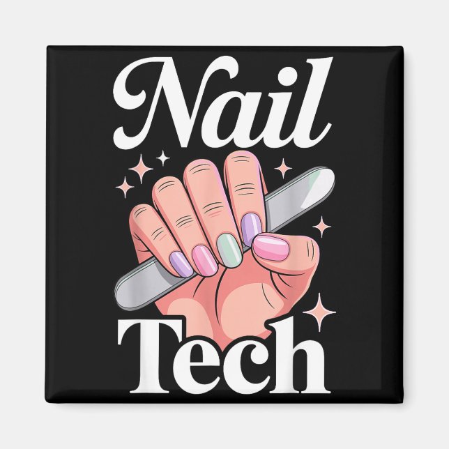 Imã Cool Nail Tech Art For Women Girl Manicurist Nail  (Frente)