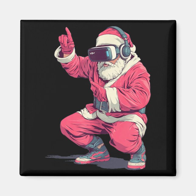 Imã Cool Santa Moves With Vr Headset For Gaming Christ (Frente)